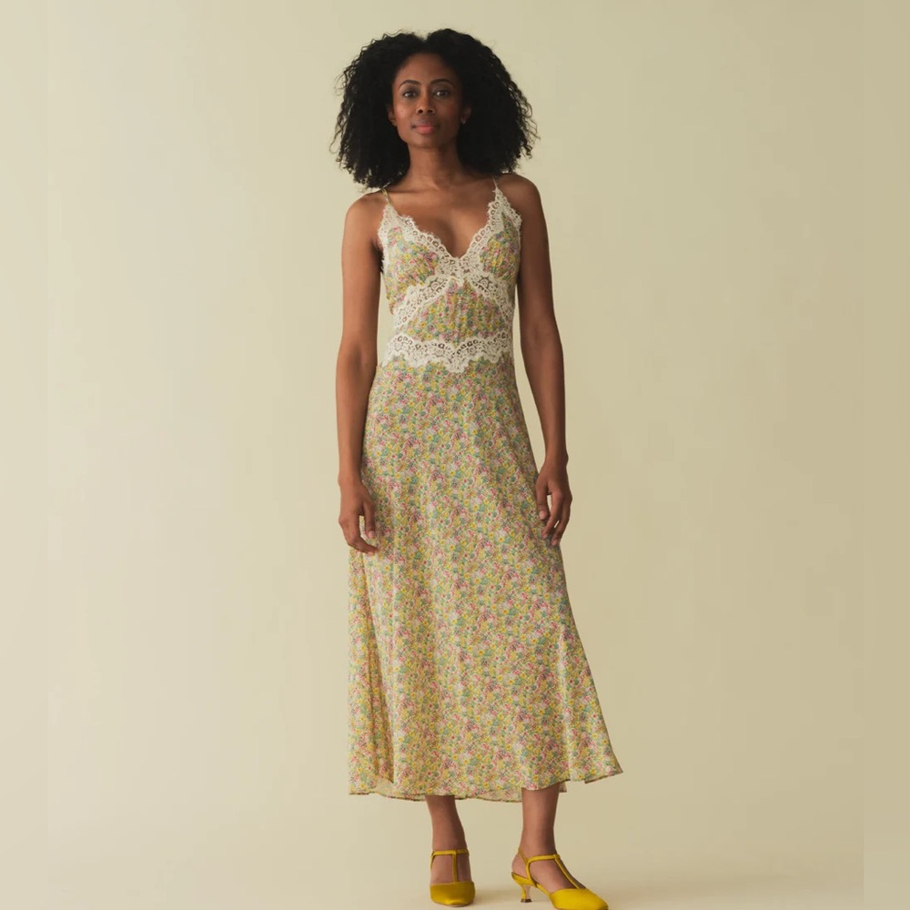 Shop Doen silk Venus dress